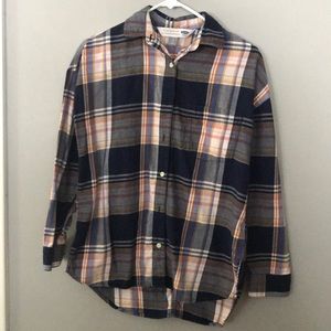 Old Navy Plaid Boyfriend Shirt